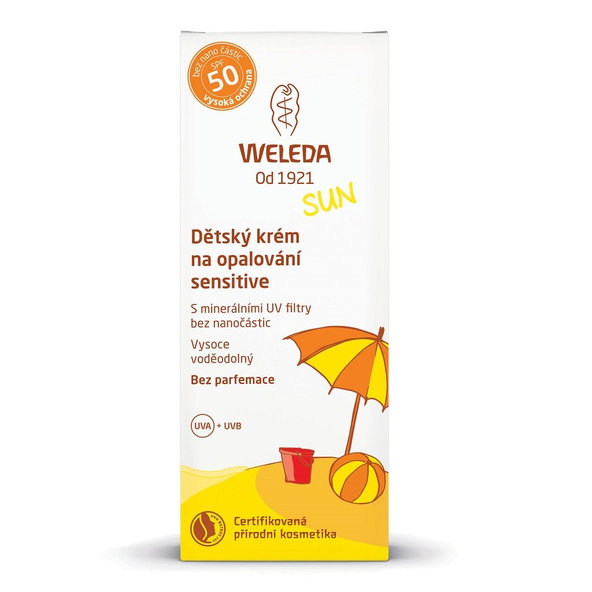 WELEDA Detský krém na opaľovanie SPF50 sensitive 50 ml