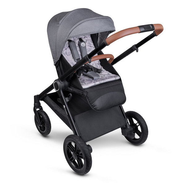 PETITE&MARS Kočík kombinovaný 2v1 Trails Ultimate Grey