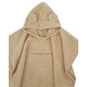EKO Pončo bavlnené s kapucňou a uškami Beige 75x120 cm