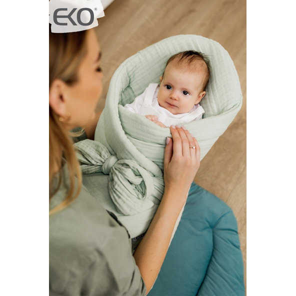 EKO Zavinovačka mušelínová bez vystuženia Mint 75x75 cm