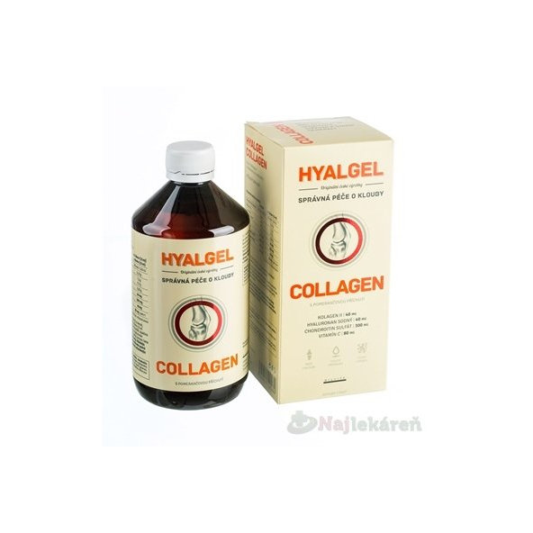 HYALGEL COLLAGEN kĺbová výživa 500ml, pomaranč