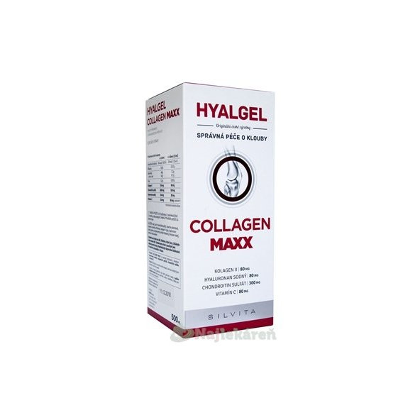 HYALGEL COLLAGEN MAXX kĺbová výživa 500ml, pomaranč