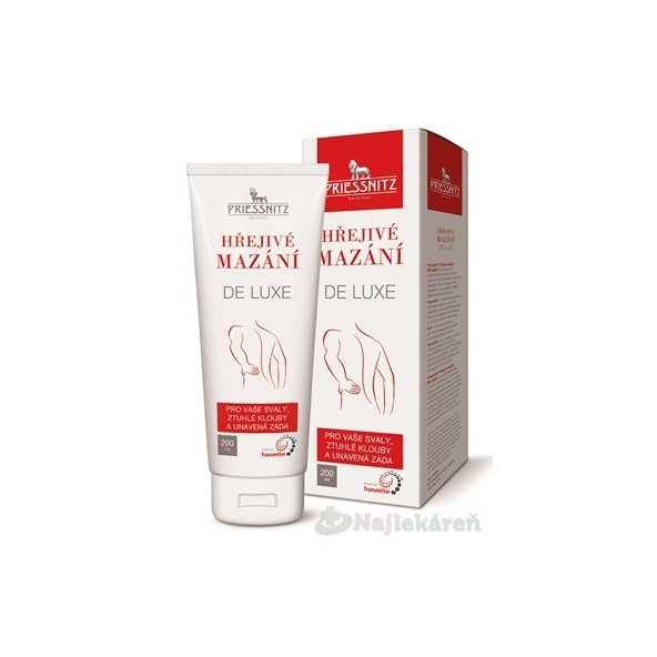 Priessnitz hrejivý gél DE LUXE 200ml