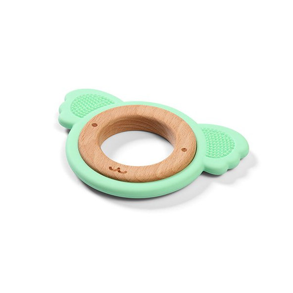 BABYONO Hryzačka dreveno-silikónová Koala