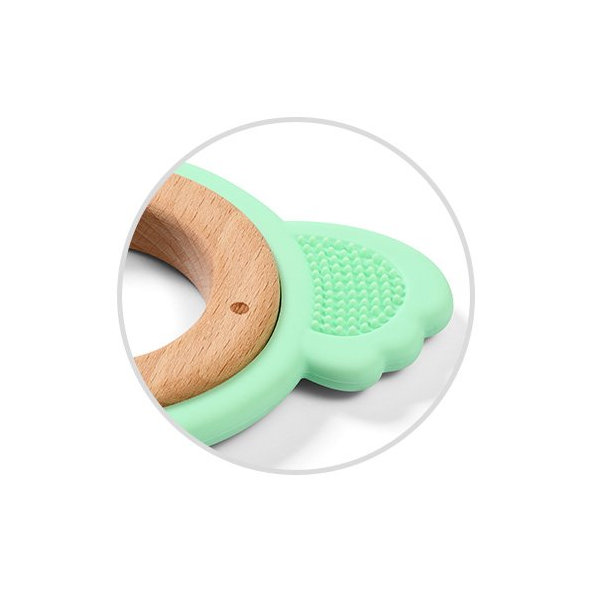 BABYONO Hryzačka dreveno-silikónová Koala