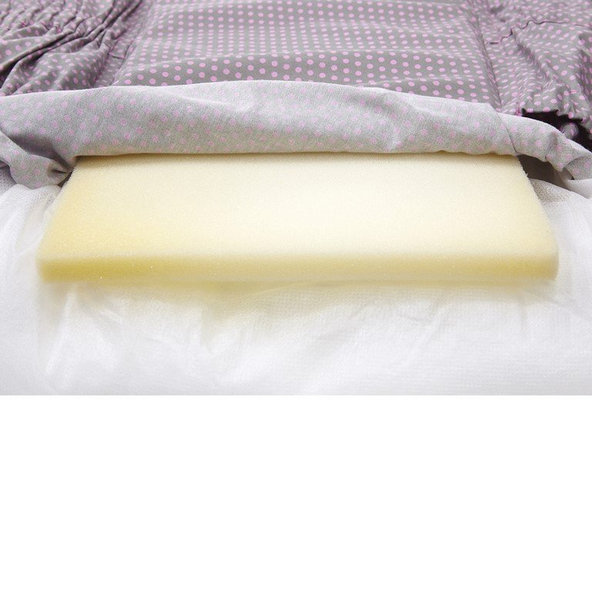 LITTLE ANGEL Zavinovačka šnurovacia pevný chrbát ANGEL - Outlast® 77x77cm biela-savana