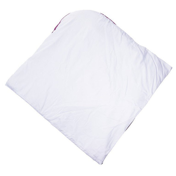 LITTLE ANGEL Zavinovačka šnurovacia pevný chrbát ANGEL - Outlast® 77x77cm biela-savana