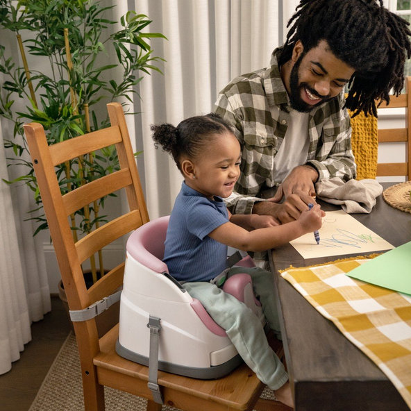 INGENUITY Podsedák na stoličku 2v1 Baby Base™ Peony™ 6m+ do 22kg