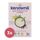 3x KENDAMIL Kaša mliečna s čiernými ríbezľami a jablkami (150 g), 6m+
