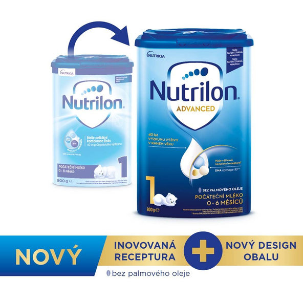 3x NUTRILON 1 Počiatočné dojčenské mlieko 800 g, 0+