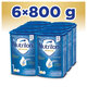 6x NUTRILON 1 Advanced Good Night počiatočné dojčenské mlieko od narodenia 800 g
