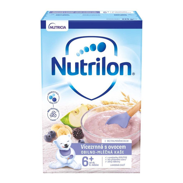7x NUTRILON Pronutra Viaczrnná mliečna kaša s ovocím od uk. 6. mesiaca 225 g