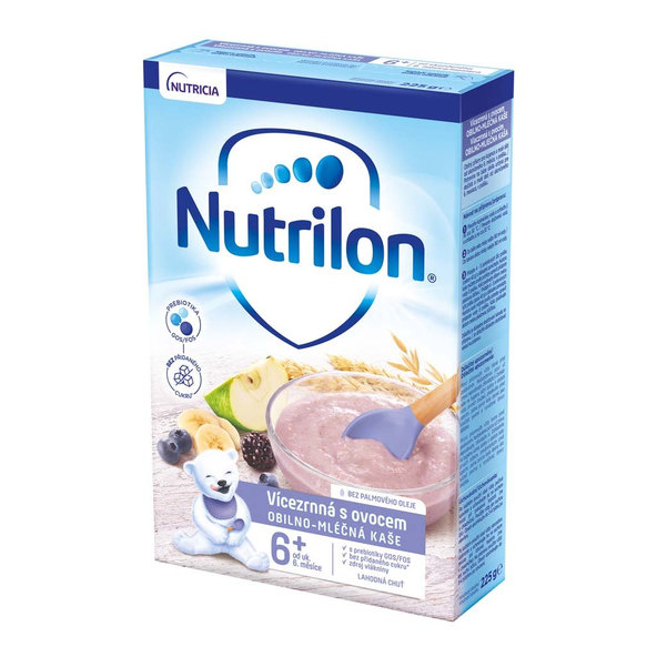 NUTRILON Pronutra Viaczrnná mliečna kaša s ovocím od uk. 6. mesiaca 225 g