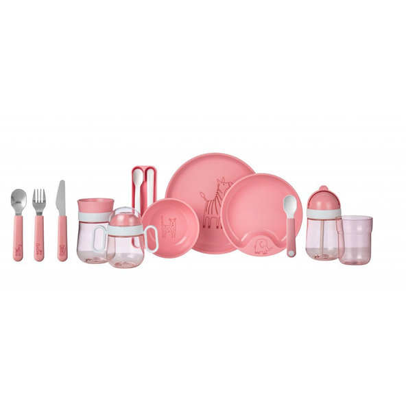 MEPAL Set jedálenský detský Mio 3ks Pink