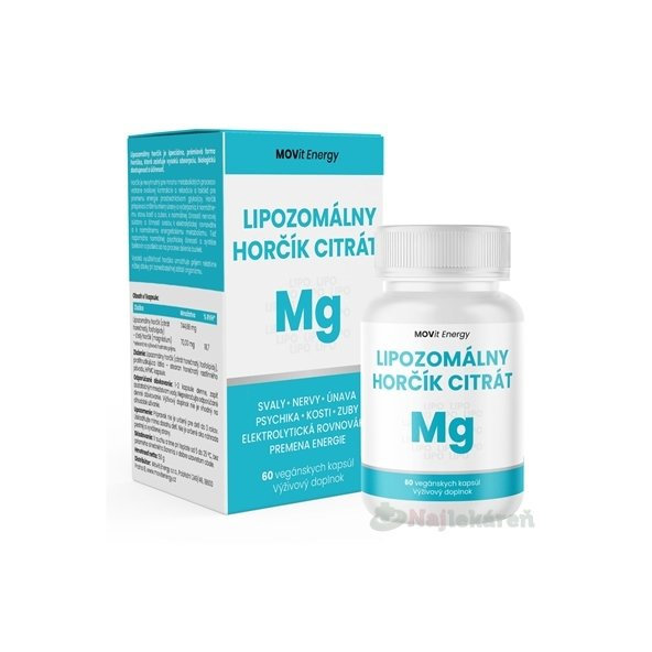 MOVit Lipozomálny Horčík Citrát 60 ks