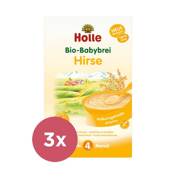 3x HOLLE Kaša nemliečna Bio pšenová 250 g