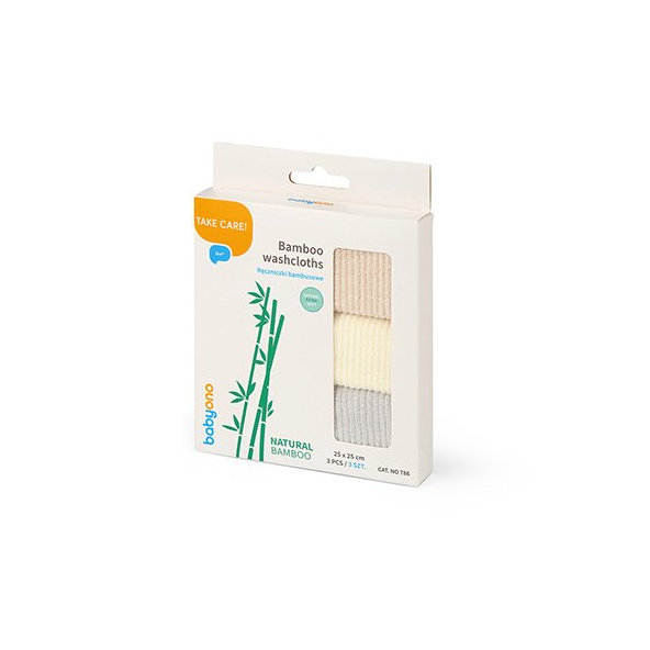 BABYONO Uteráčiky bambusové multifunkčné 3ks, 25x25 cm