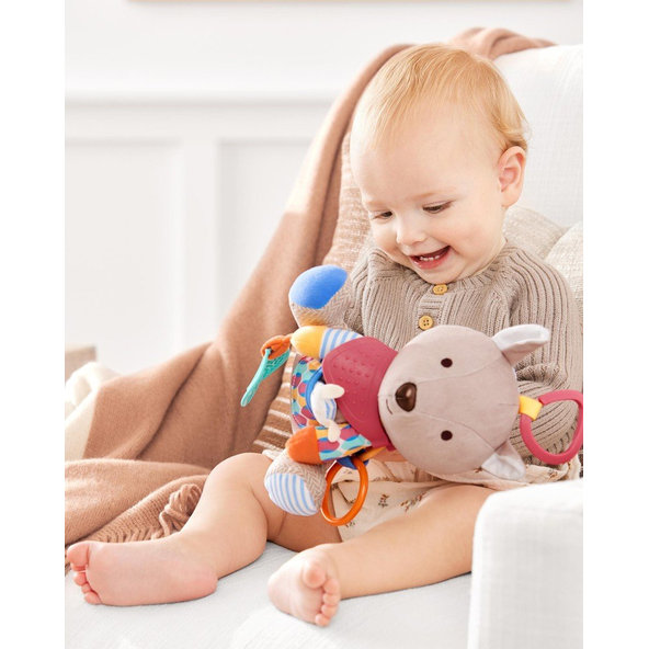 SKIP HOP Hračka aktívna na C krúžku Bandana Buddies Klokan 0m+
