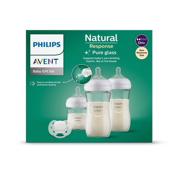 Philips AVENT Novorodenecká štartovacia sada Natural Response sklenená SCD878/11
