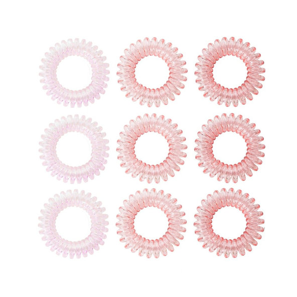 Set špirálových gumičiek do vlasov Pink mix - BeastPink
