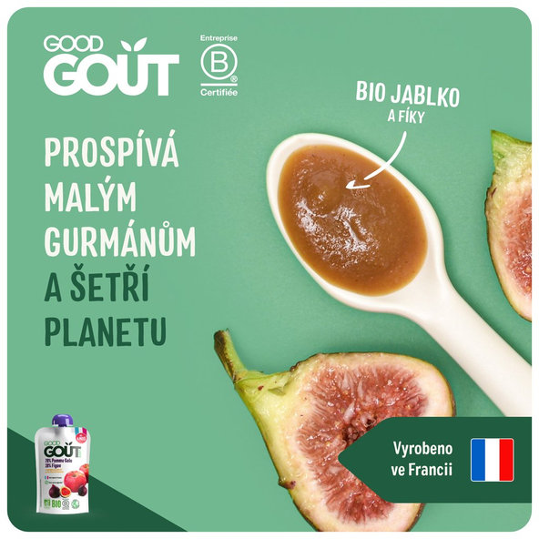 10x GOOD GOUT BIO Jablko a fíky 120 g