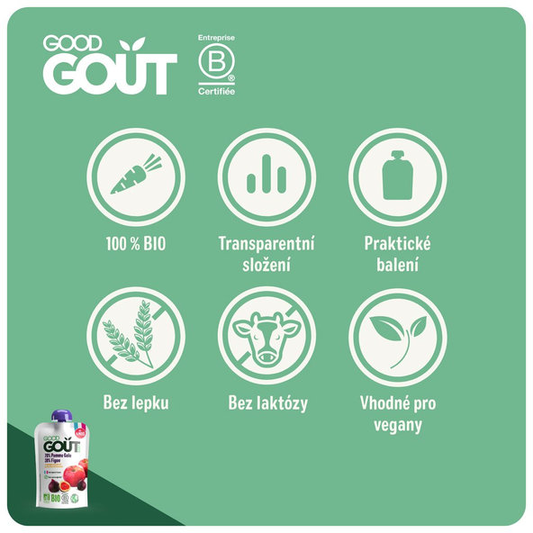 10x GOOD GOUT BIO Jablko a fíky 120 g