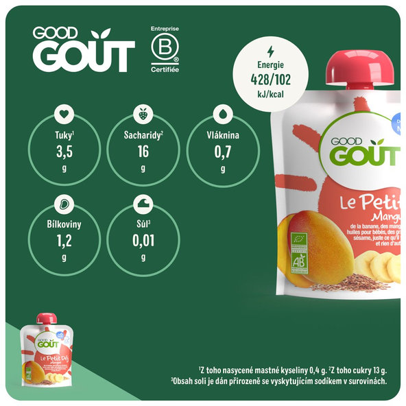 3x GOOD GOUT Mangová snídaně 70 g