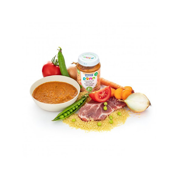 6x SALVEST Põnn BIO Mäso bravčové s kuskusom a zeleninou 190 g