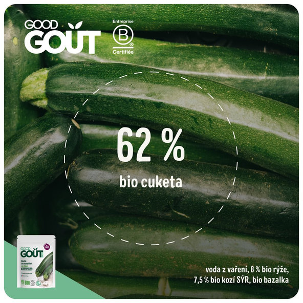 GOOD GOUT BIO Cuketové rizoto s kozím sýrem 3x190 g