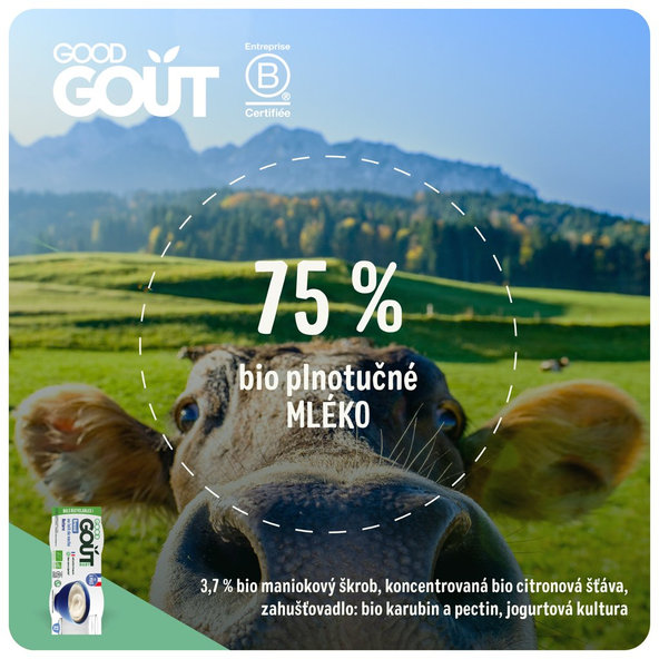 GOOD GOUT BIO Dezert mliečny (2x100 g), 6m+