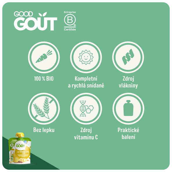 GOOD GOUT BIO Hrušková snídaně 3x70 g