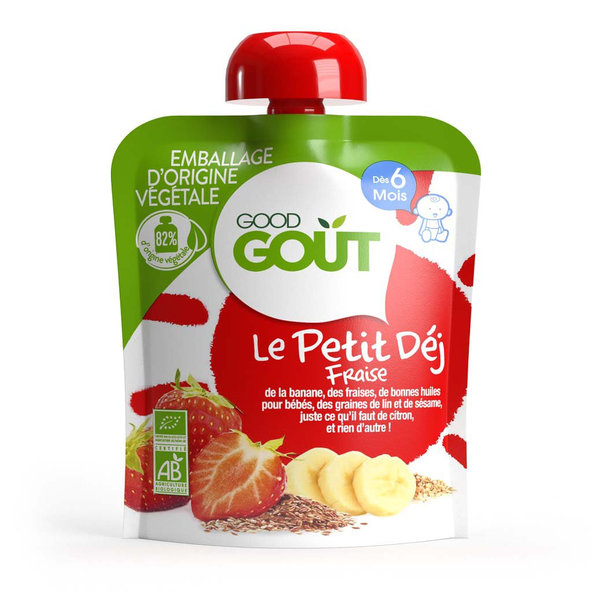 GOOD GOUT BIO Jahodová snídaně 3x70 g