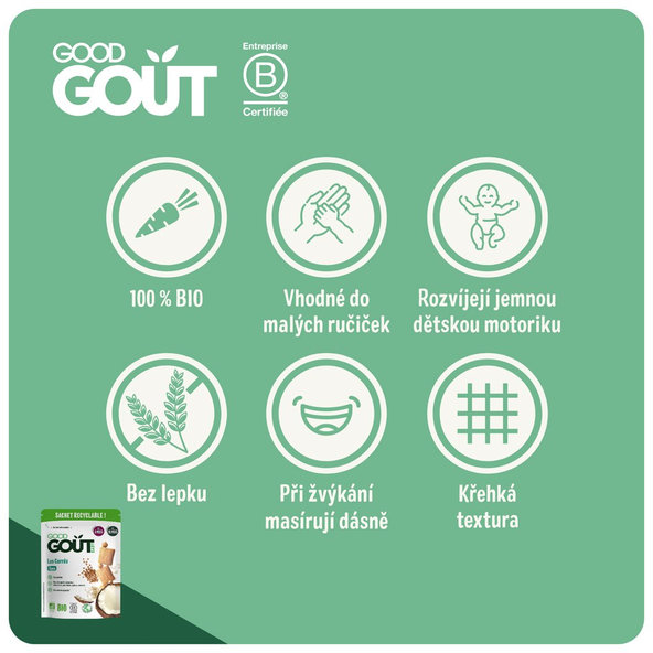 GOOD GOUT BIO Kokosové polštářky 3x50 g