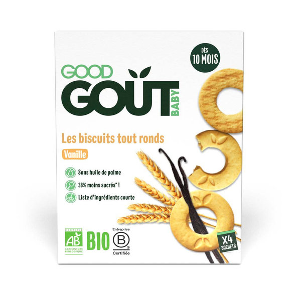GOOD GOUT BIO Vanilková kolečka 3x80 g