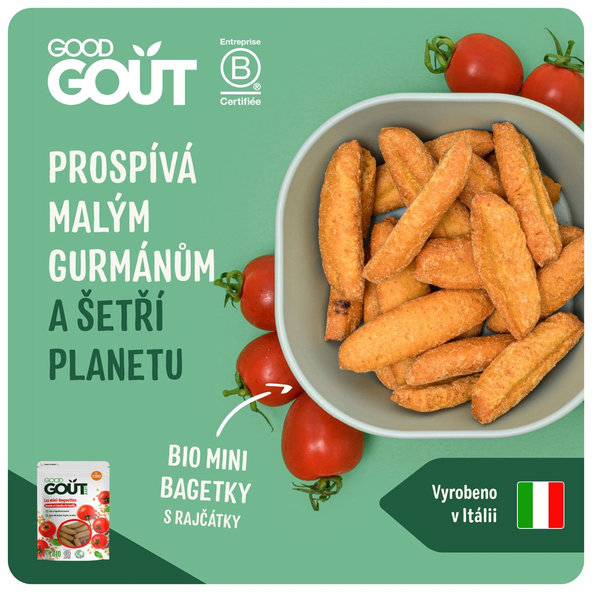 GOOD GOUT Mini bagetky s rajčátky 3x70 g