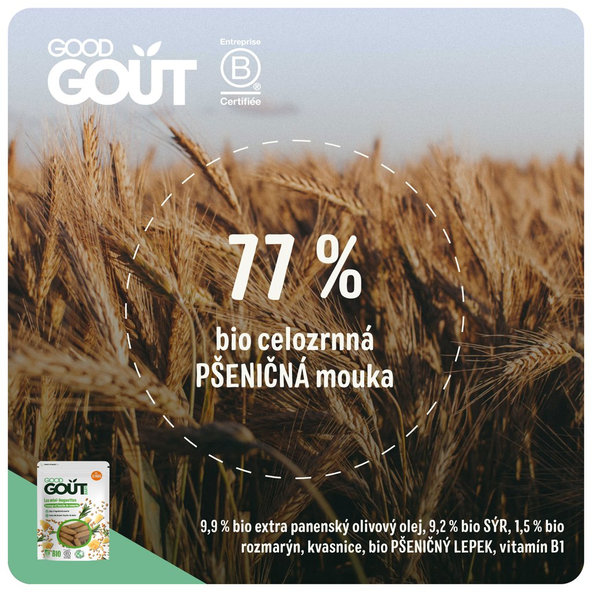 GOOD GOUT Mini bagetky s rozmarýnem a sýrem 3x70g