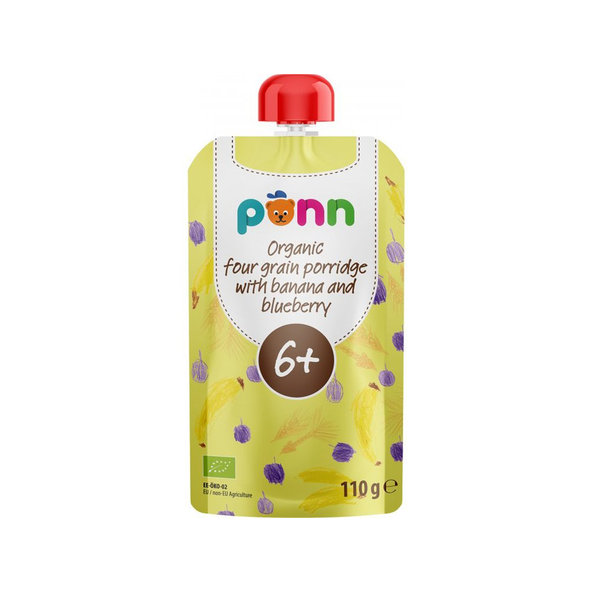 SALVEST Põnn BIO Banán s borůvkou a obilnými vločkami (110 g)