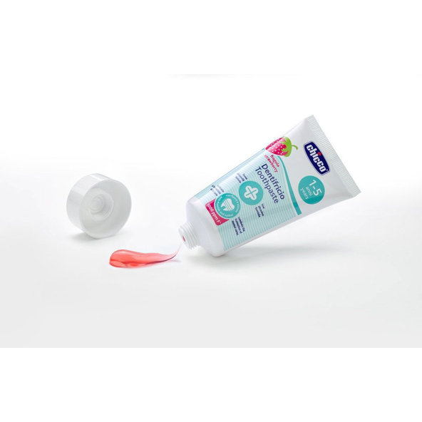 CHICCO Pasta zubná Jahoda s fluórom 50ml, 1-5r