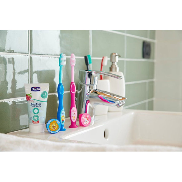 CHICCO Pasta zubná Jahoda s fluórom 50ml, 1-5r