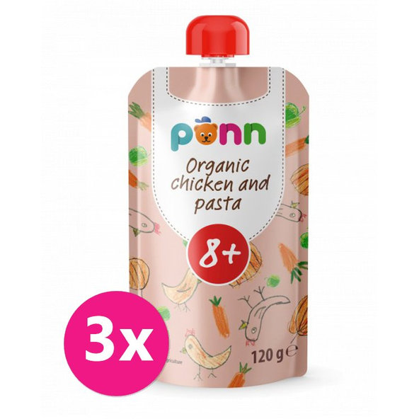 3x SALVEST Põnn BIO Kuriatko s cestovinami (120 g)