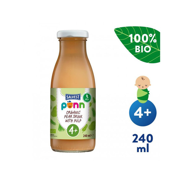 3x SALVEST Põnn BIO Šťava hrušková s dužinou 240 ml