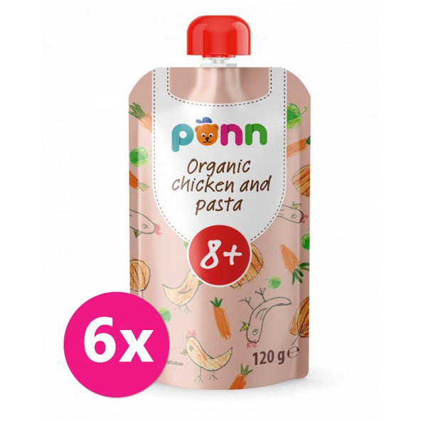 6x SALVEST Põnn BIO Kuriatko s cestovinami (120 g)