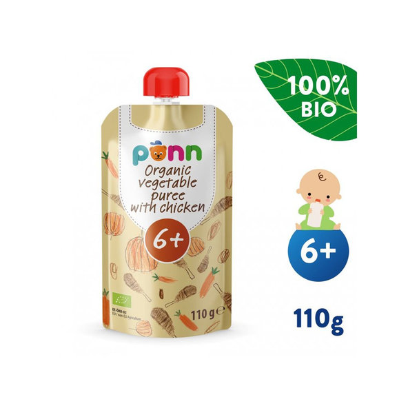 6x SALVEST Põnn BIO Kuriatko so zeleninovým pyré (110 g)