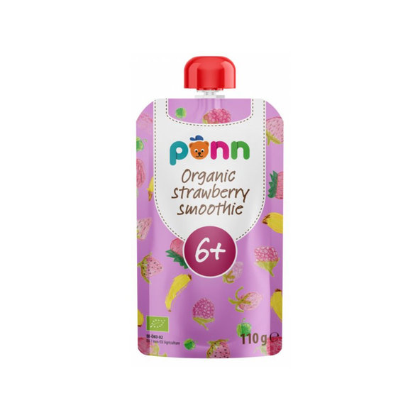 6x SALVEST Põnn BIO Ovocné pyré s malinami (110 g)