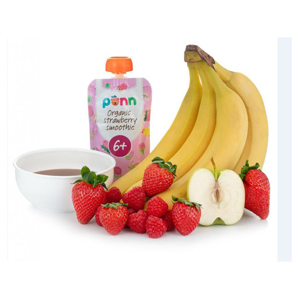 6x SALVEST Põnn BIO Ovocné pyré s malinami (110 g)