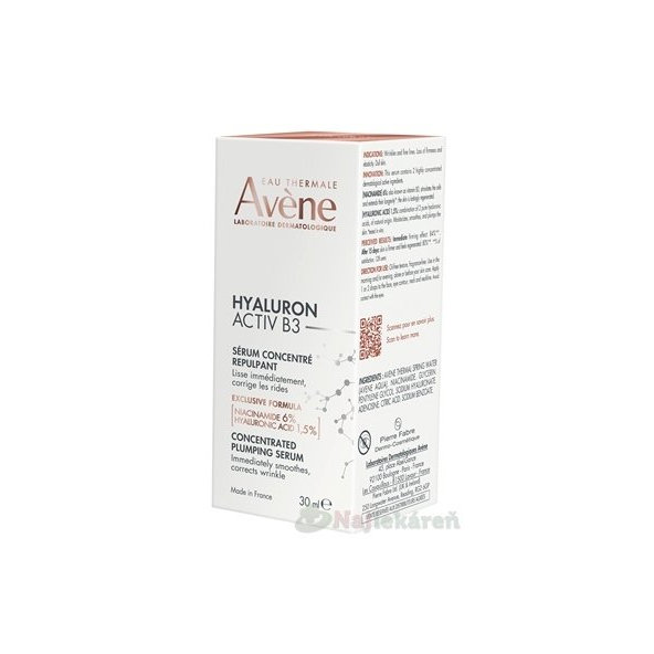 AVENE HYALURON ACTIV B3 koncentrované sérum 30ml