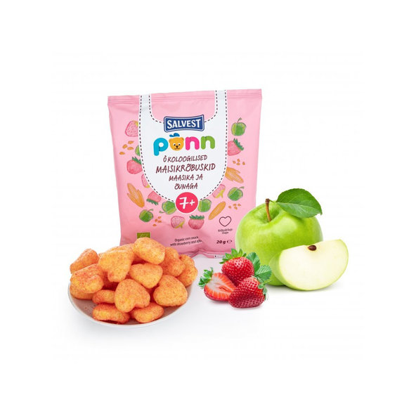 SALVEST Põnn BIO Chrumky jahodové 20g