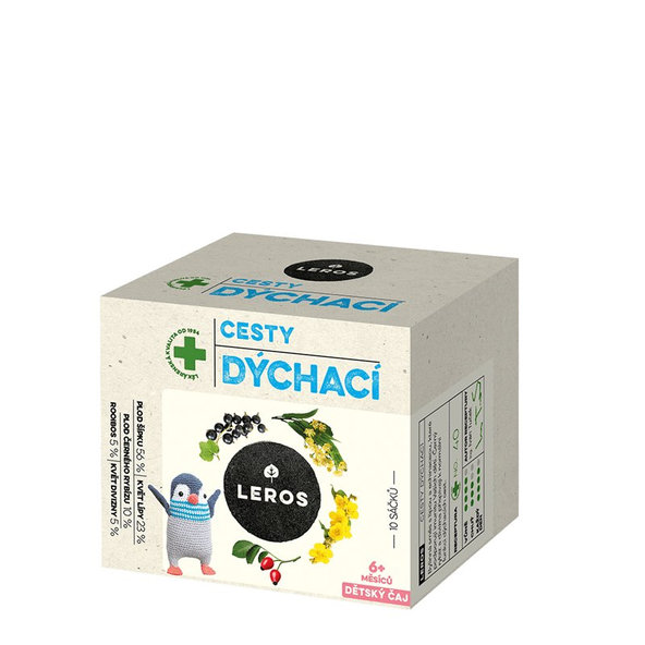 2x LEROS Čaj detský Dýchacie cesty 10x2g