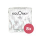 KOLORKY DAY Plienky jednorazové eko, perie L (8-13 kg) 152 ks - MESAČNÁ ZÁSOBA