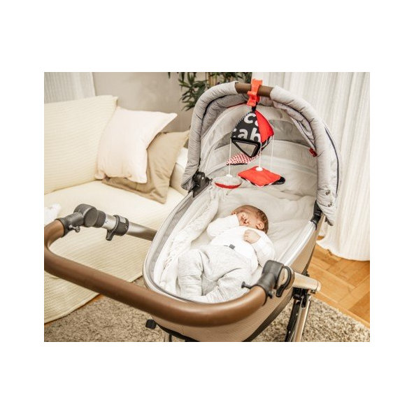 CANPOL BABIES Hračka kontrastná závesná s klipom Sensory